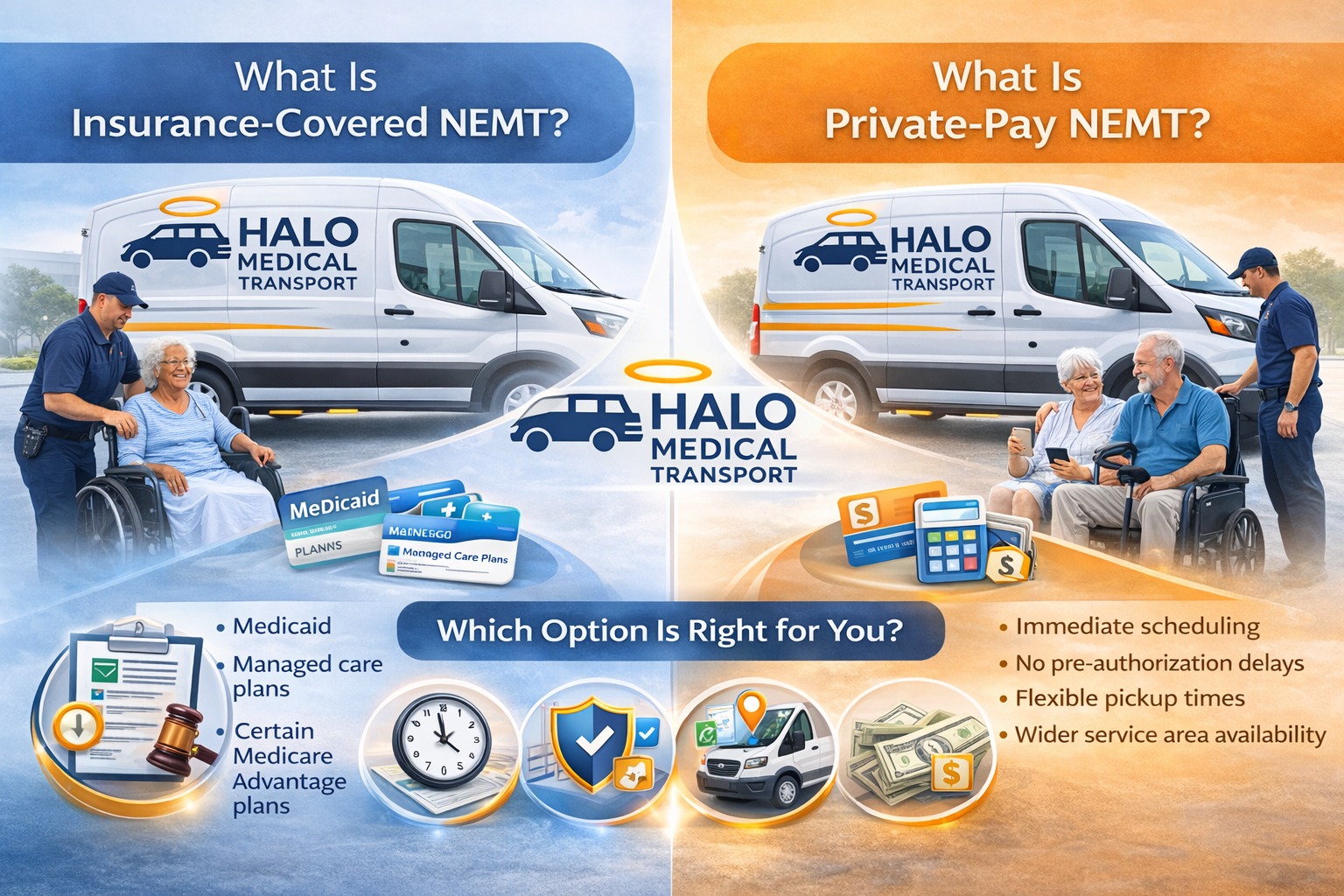 Private Pay vs Insurance-Covered NEMT